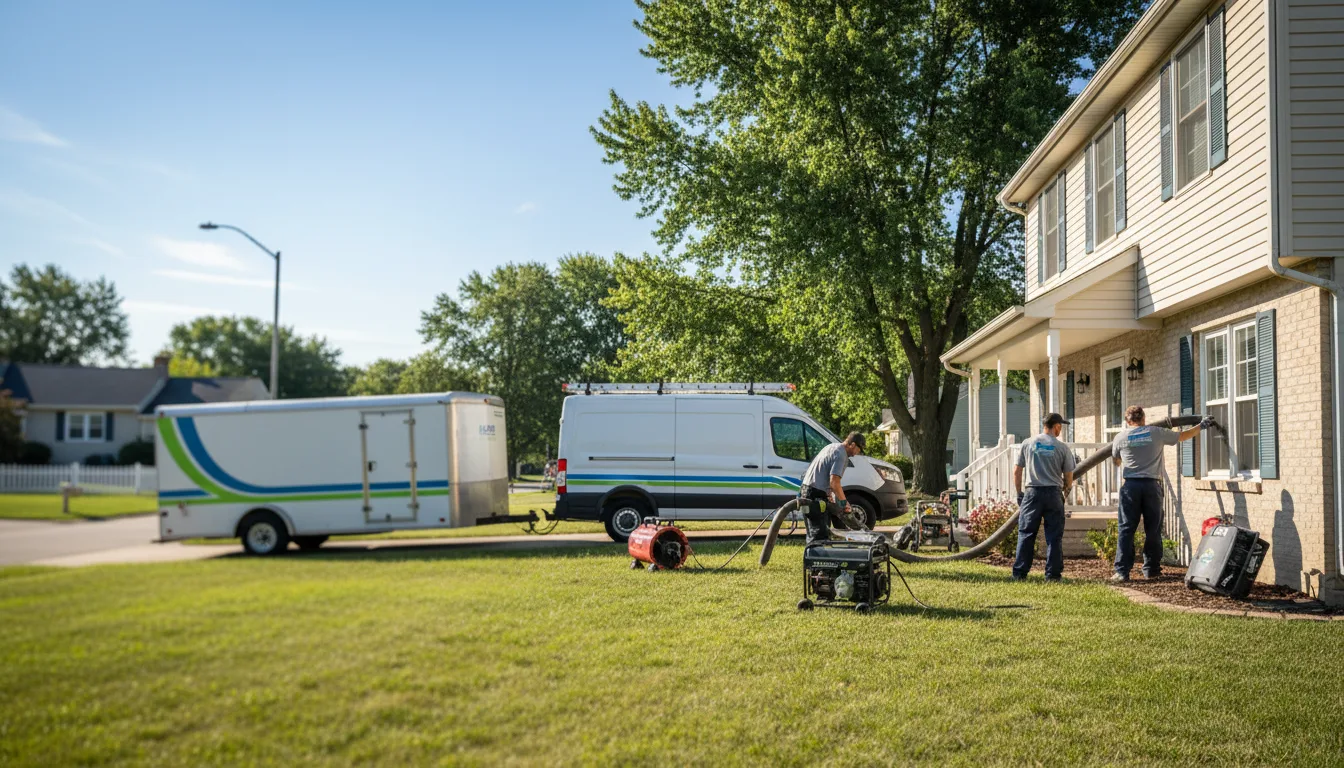 Flooded Basement Restoration And Cleanup With Repair in Columbia Station, OH near me